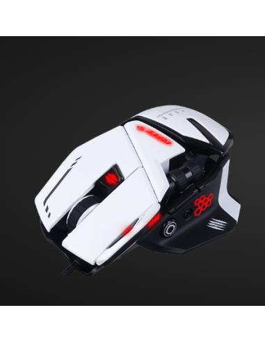 MAD CATZ GAMING MOUSE R.A.T. 6+ WHITE OTTICO ALLUMINIO 12K DPI ...